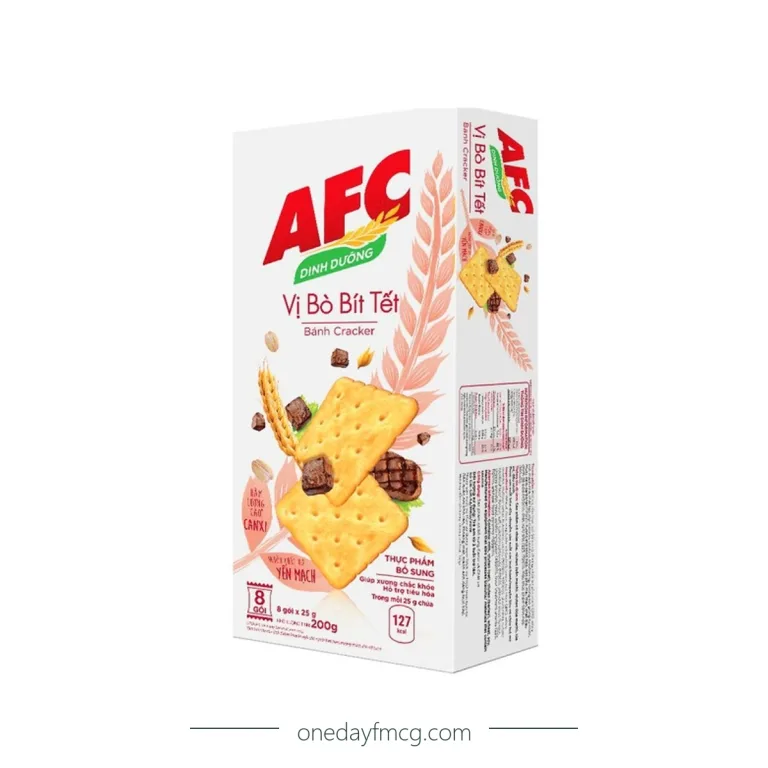 AFC Crunchy Crackers Beefsteak Flavor 172g x 16 boxes