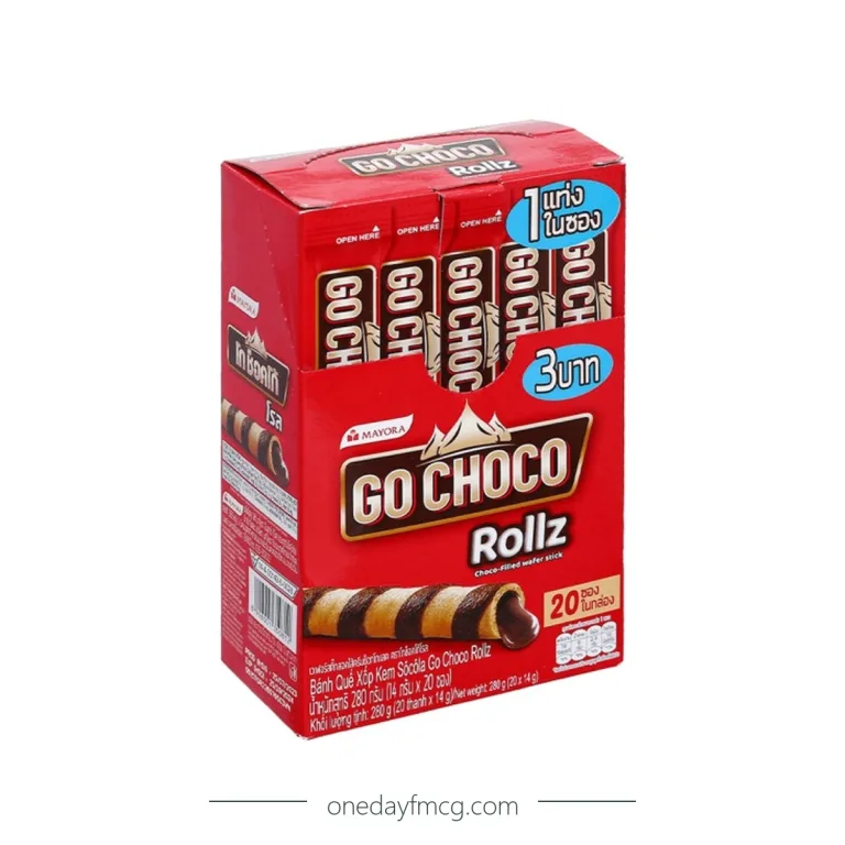 Go Choco Rollz Choco-Filled Wafer Stick 280g