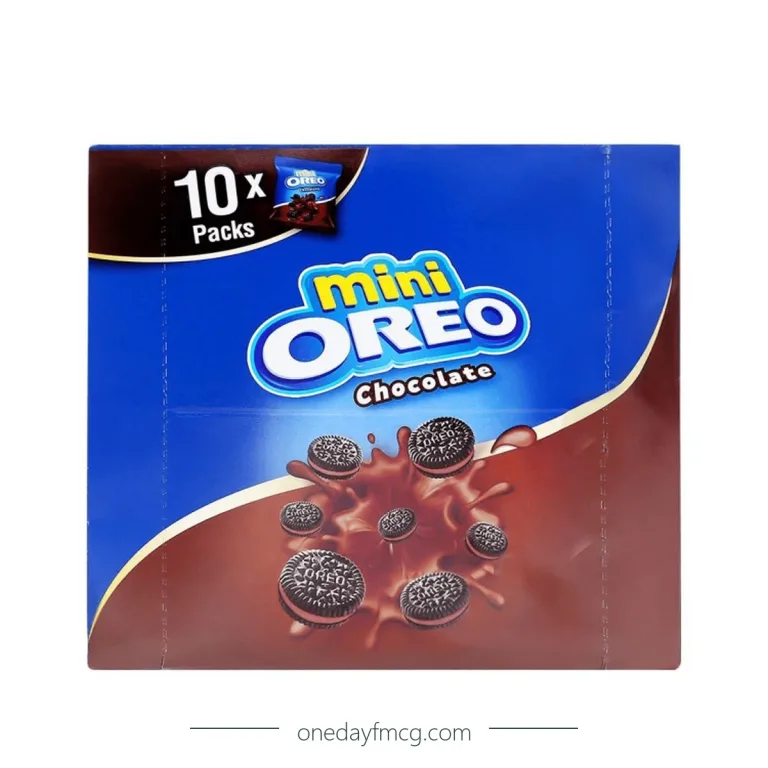 Mini Oreo Original Chocolate Sandwich Cookies With Chocolate Flavored Cream 204g