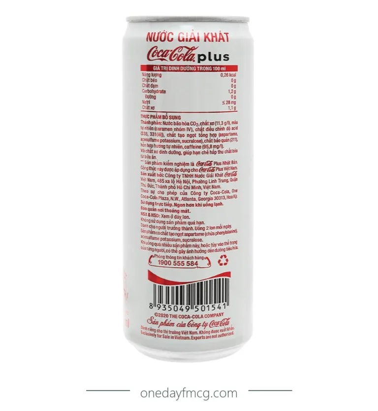 Coca-Cola Plus Soft Drinks 320mL