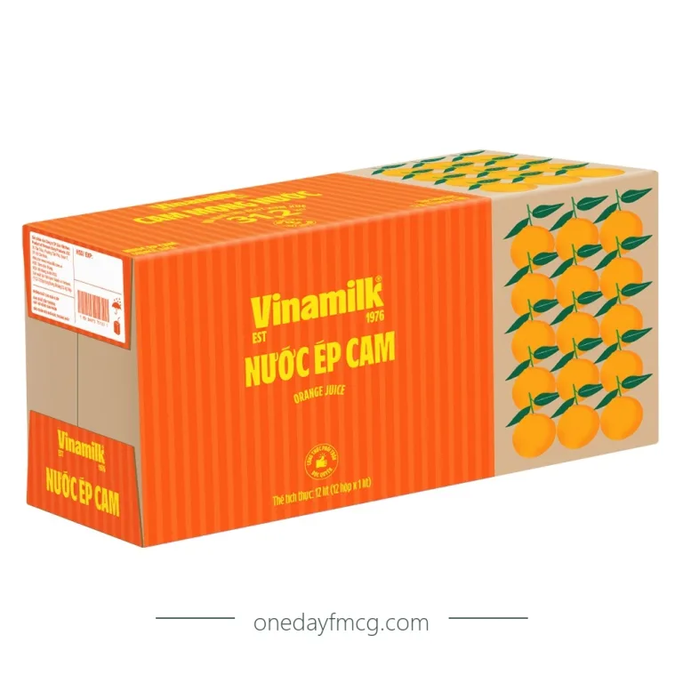 Vinamilk Orange Juice 1L x 12 boxes