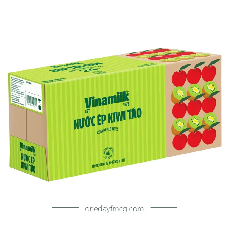 Vinamilk Kiwi Apple Juice 1L x 12 boxes