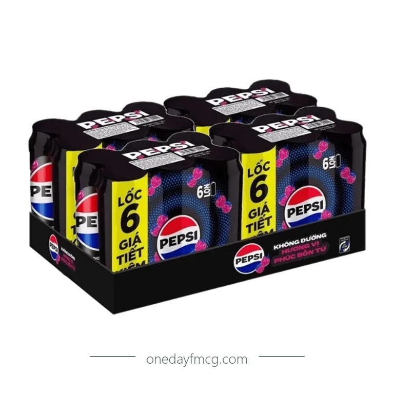 Pepsi Cola Zero Calories Raspberry Soft Drink 320ml