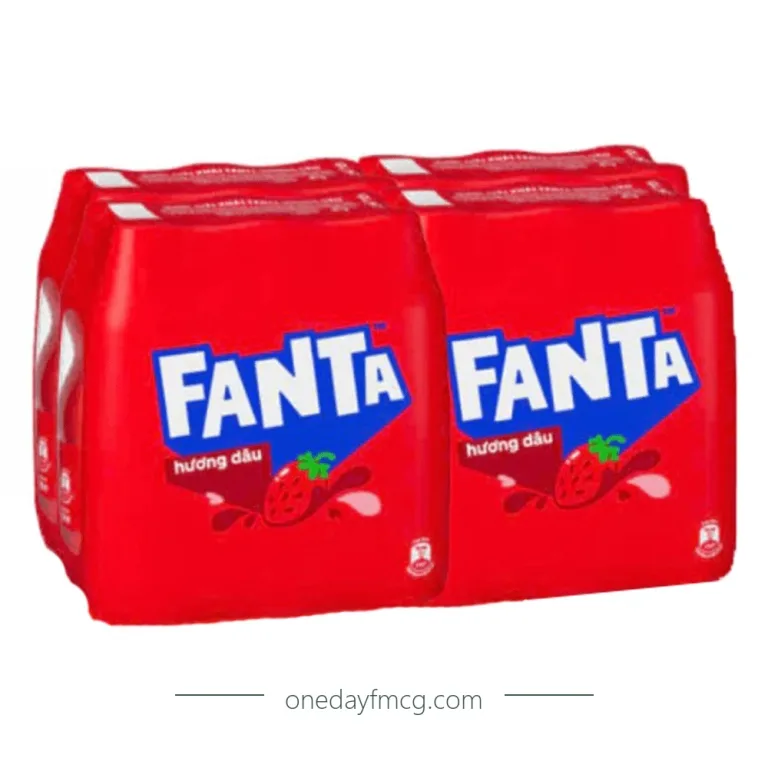 Fanta Strawberry Flavored Soft Drink 390mL