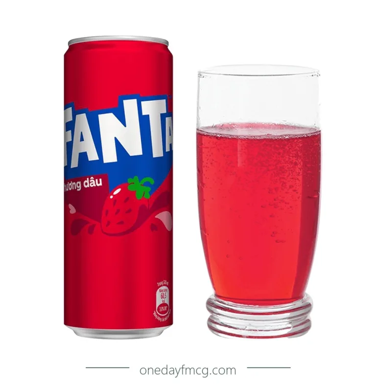Fanta Strawberry Flavored Soft Drink 320mL