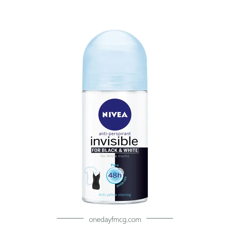 NIVEA Roll-On Deodorant Invisible Black & White 50 ml