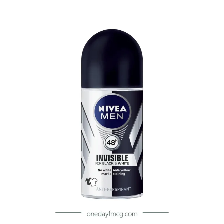 NIVEA MEN Roll-On Deodorant Invisible Black & White 25 ml