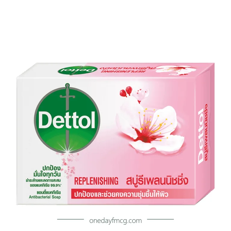 Dettol Skincare Antibacterial Bar Soap (Replenishing) 100g