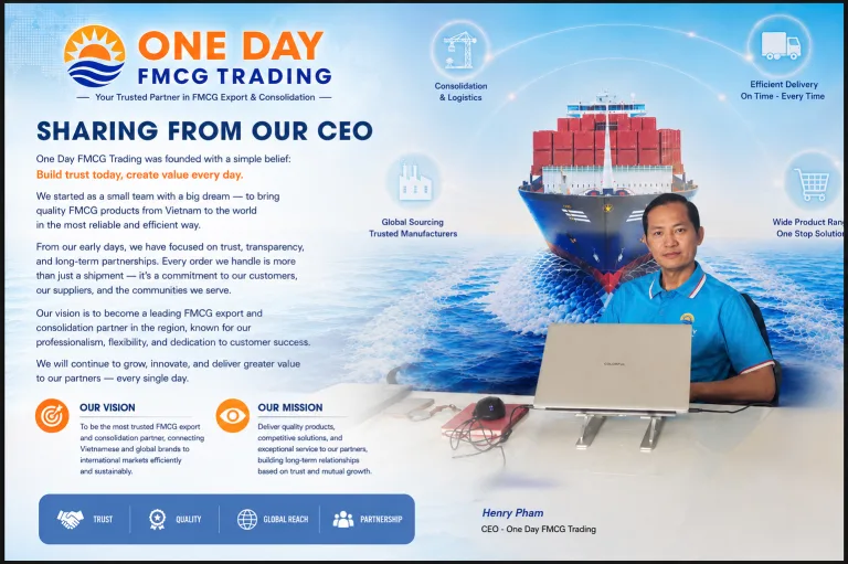 Welcome at Oneday FMCG Trading