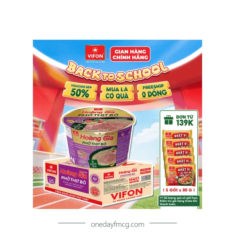 VIFON Hoàng Gia Phở Thịt Bò Tô 120g