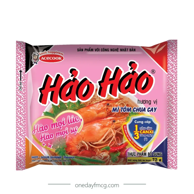 Hảo Hảo Hương Vị Mì Tôm Chua Cay 75g