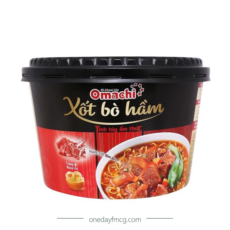 Omachi Mì khoai tây xốt bò hầm 93g
