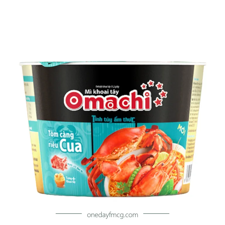 Omachi Mì khoai tây vị lẩu tôm càng 92g