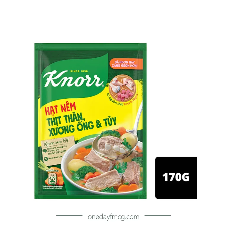 Hạt nêm Knorr thịt thăn xương ống và tủy 170g
