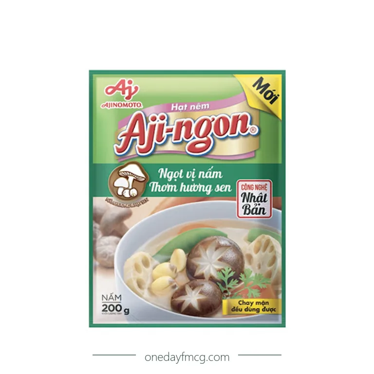 Hạt nêm Aji-Ngon nấm hương và hạt sen 200g