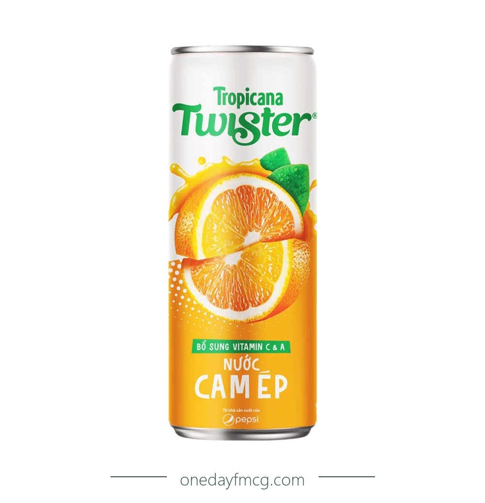 Tropicana Twister Orange Juice 320mL x 24 cans