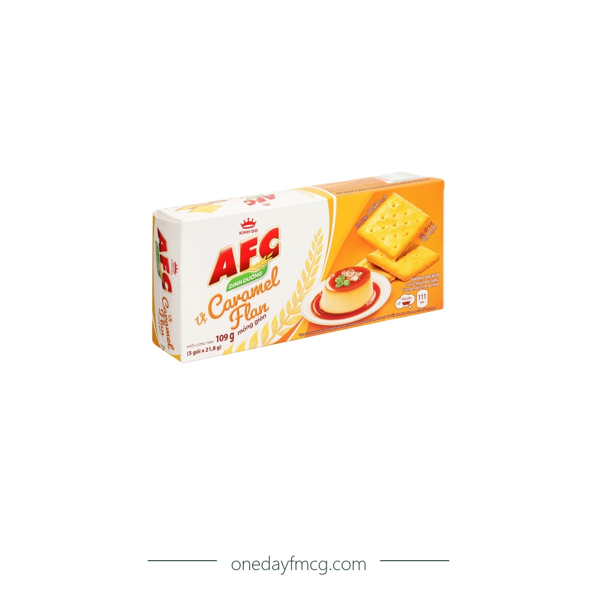 AFC Crunchy Crackers Caramel Flan Flavor 109g x 36 boxes
