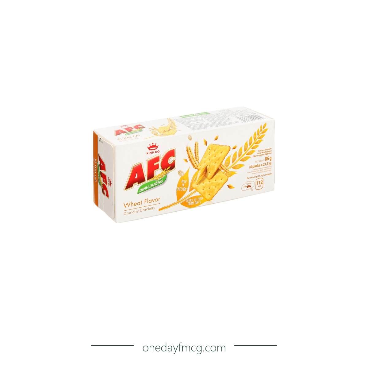 AFC Crunchy Crackers Wheat Flavor 86g x 36 hộp