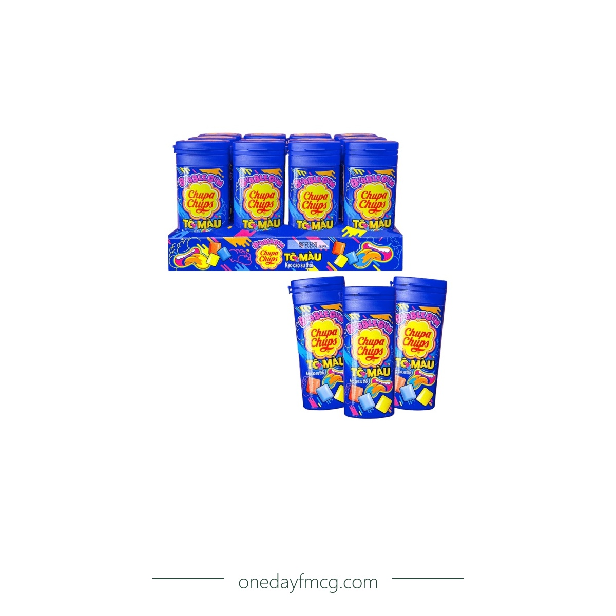 Chupa Chups Chewing Gum Painter 216g (27g x 8 jars) x 18 trays