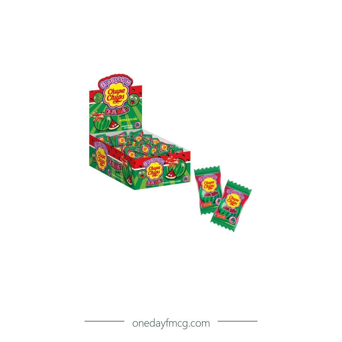 Chupa Chups Chewing Gum Watermelon 333g (4.5g x 74 pieces) x 20 boxes