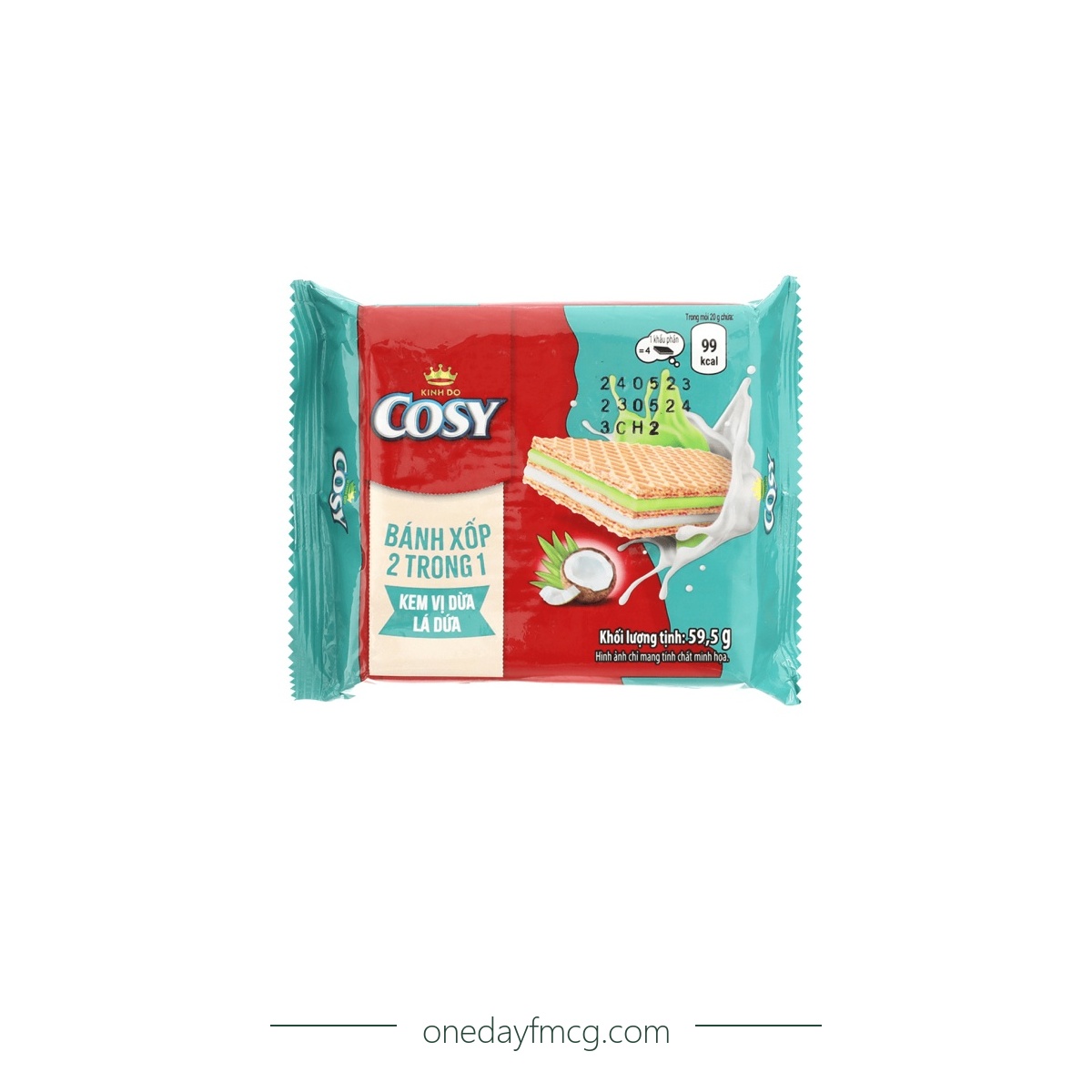 Cosy Coconut Pandan Leaves Wafer 59.5g