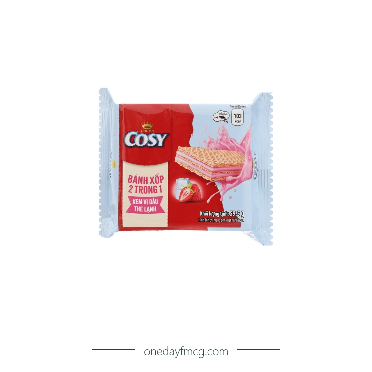 Cosy Cool Strawberry Cream Wafer 59.5g