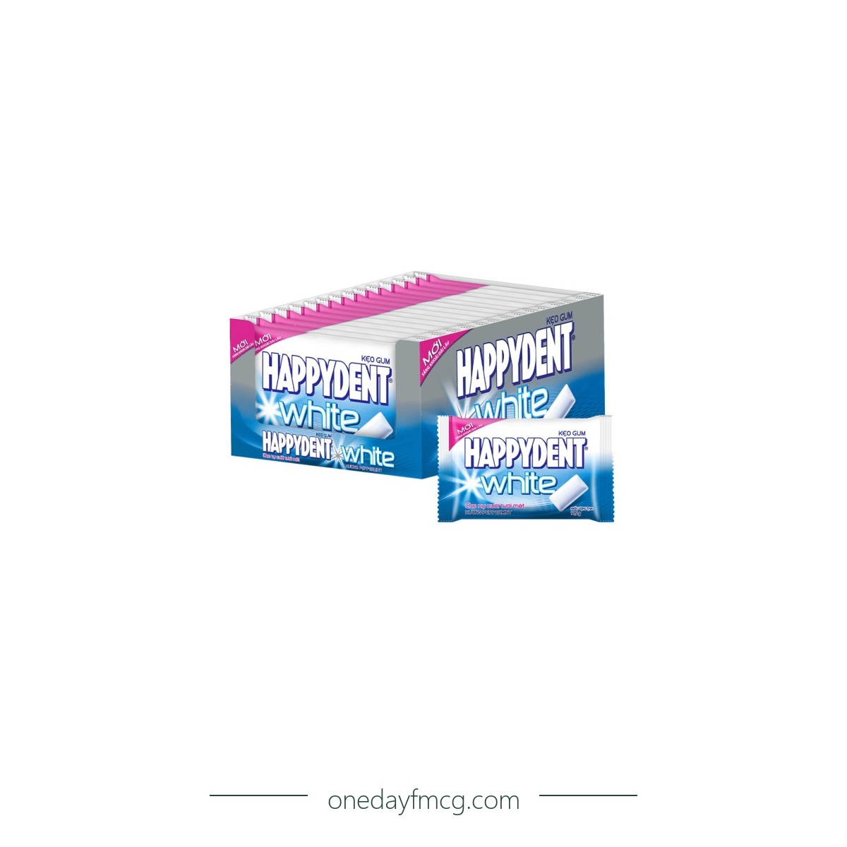 Happydent White Chewing Gum Pepermint 168g (11.2g x 15 blisters)