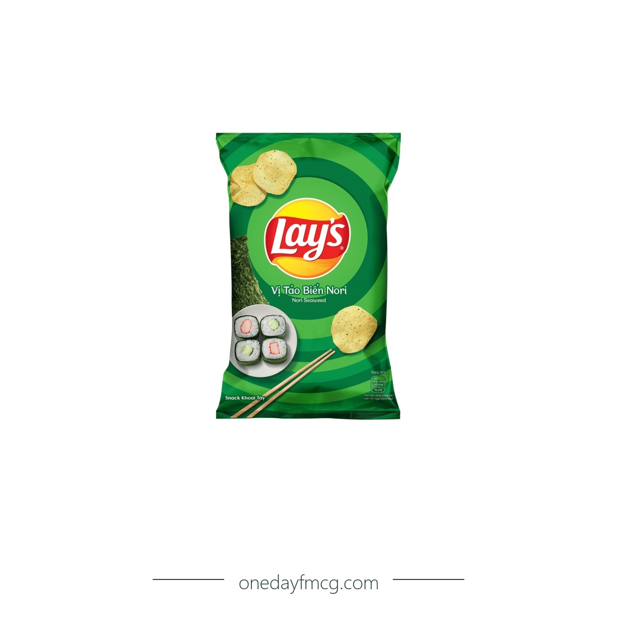 Lays Nori Seaweed Flavored Potato Chips 58g