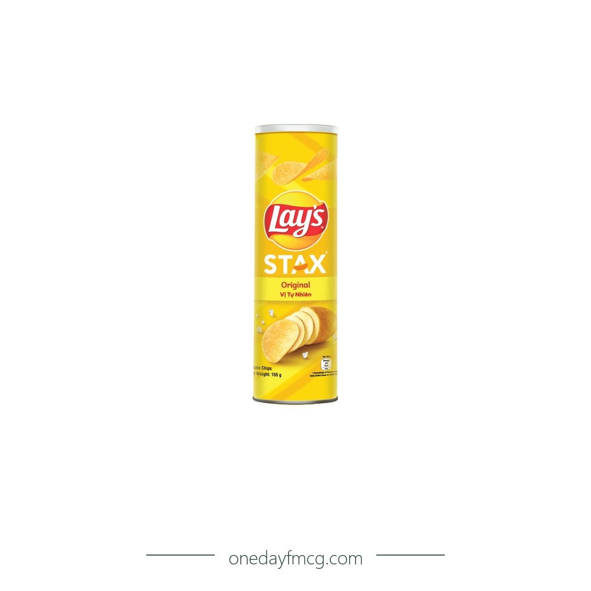 Lays Stax Natural Classic Flavored Potato Chips 155g