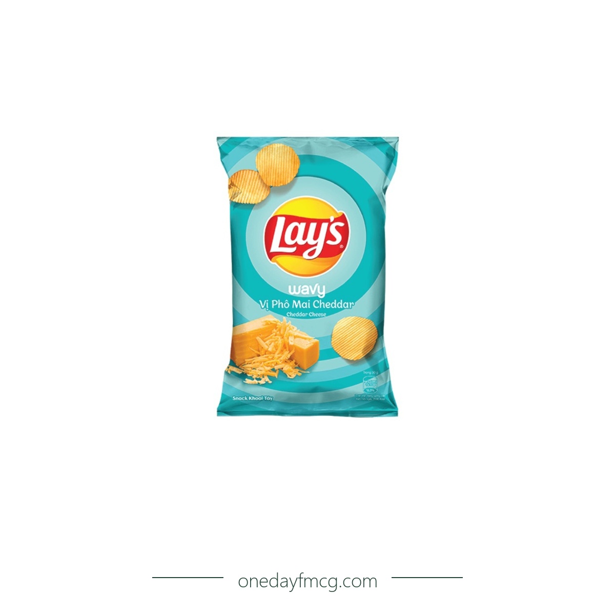 Lays Wavy Cheddar Cheese Flavored Potato Chips 56g