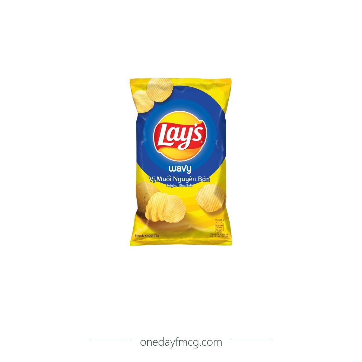 Lays Wavy Original Salt Flavored Potato Chips 56g