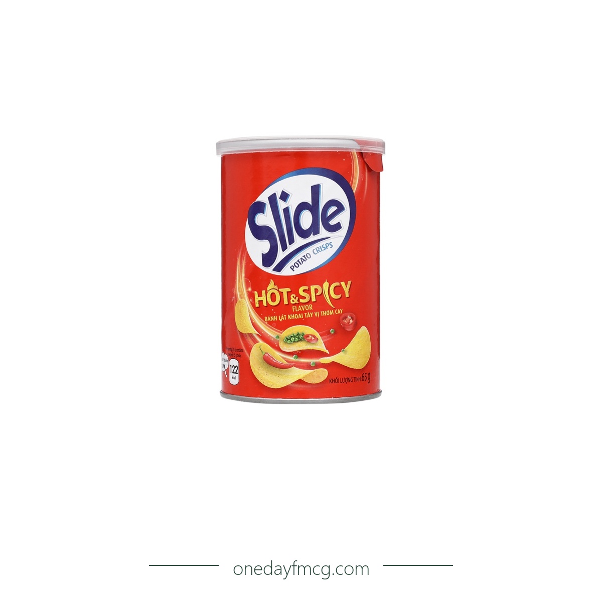 Slide Potato Chips Hot & Spicy Flavored 65g