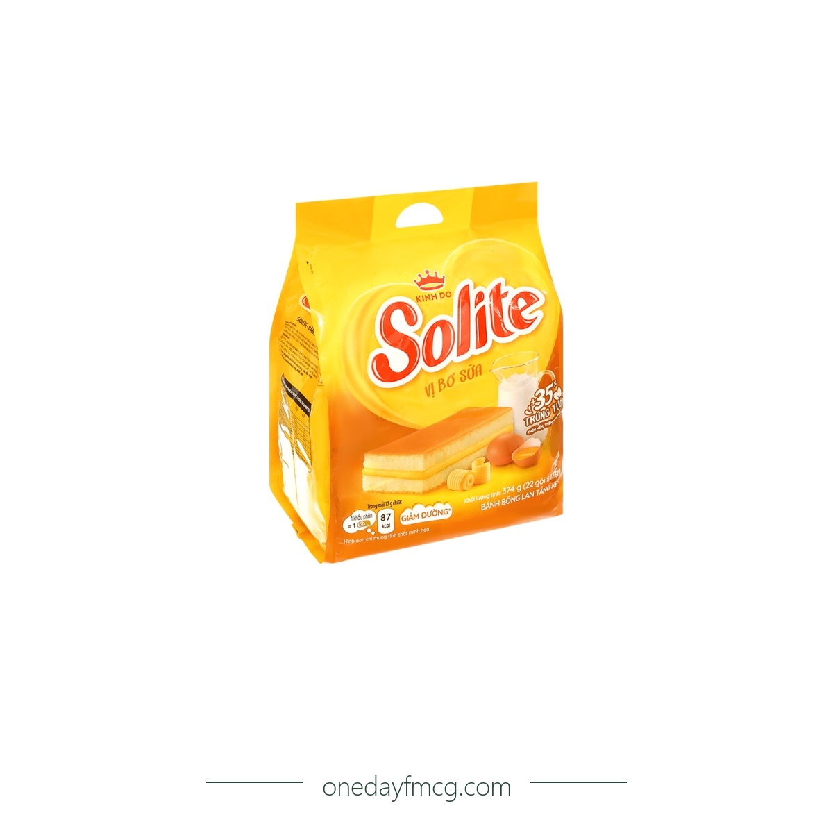 Solite Layers Sponge Cake Milk & Butter Flavor 374g