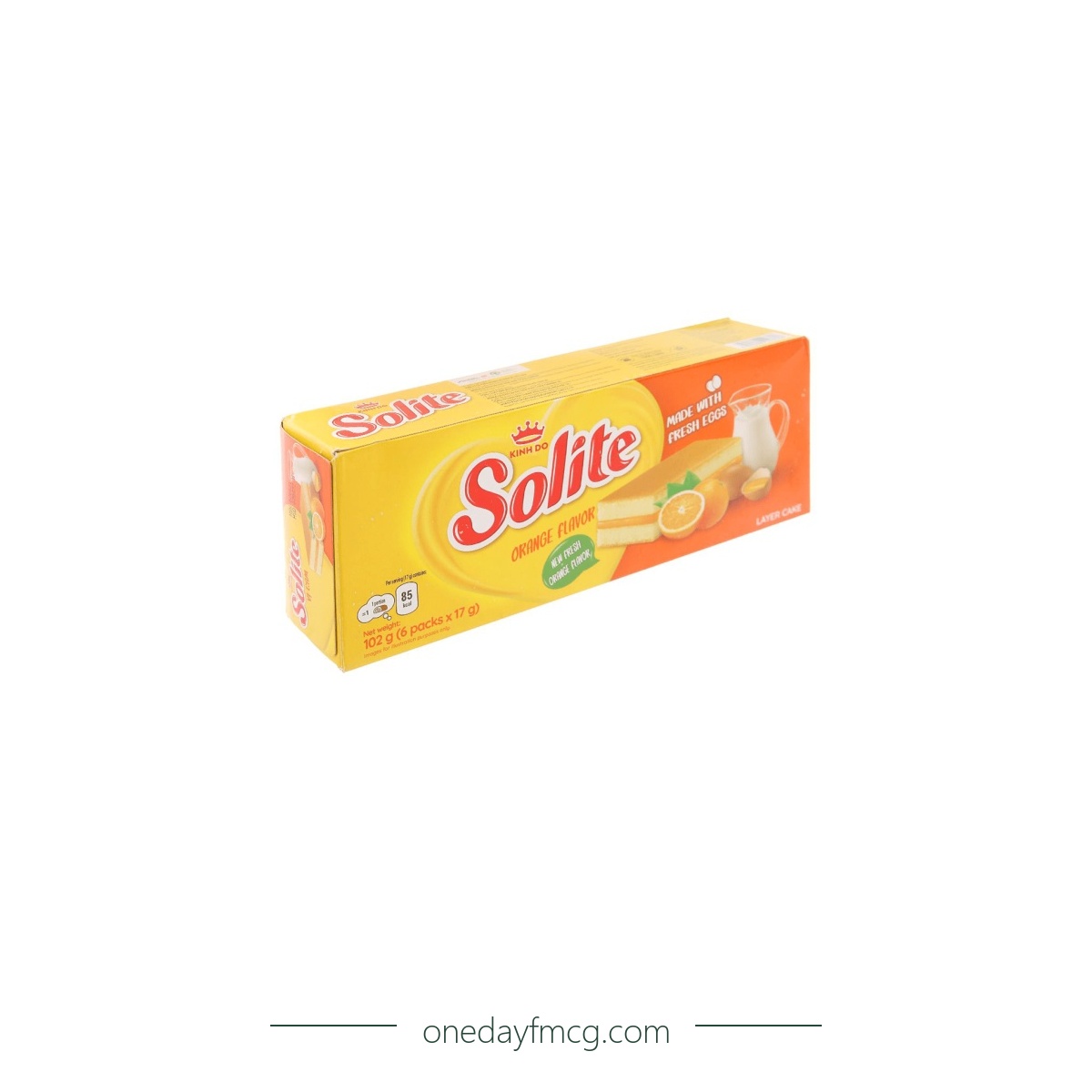 Solite Layers Sponge Cake Orange Flavor 102g