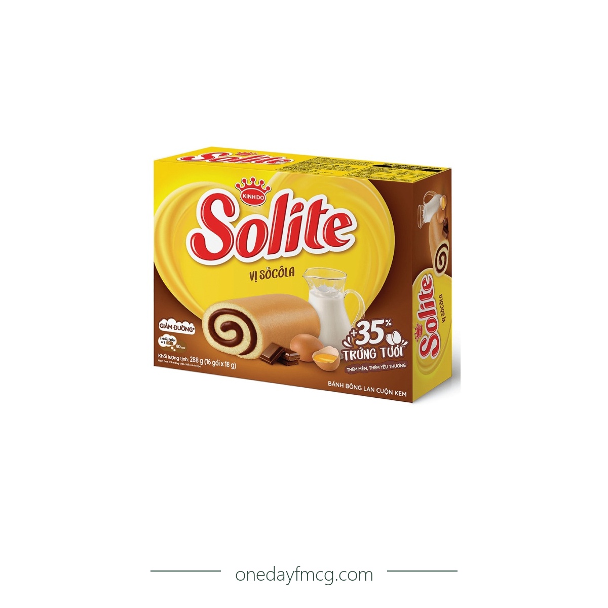 Solite Roll Sponge Cake Chocolate Flavor 288g
