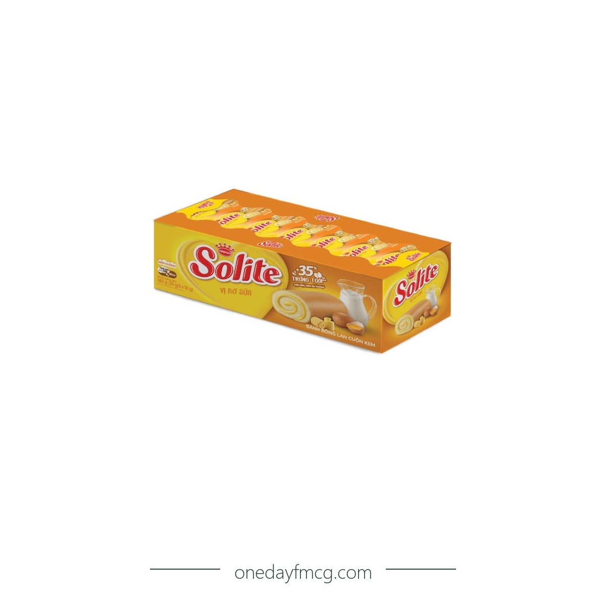 Solite Roll Sponge Cake Milk & Butter Flavor 360g