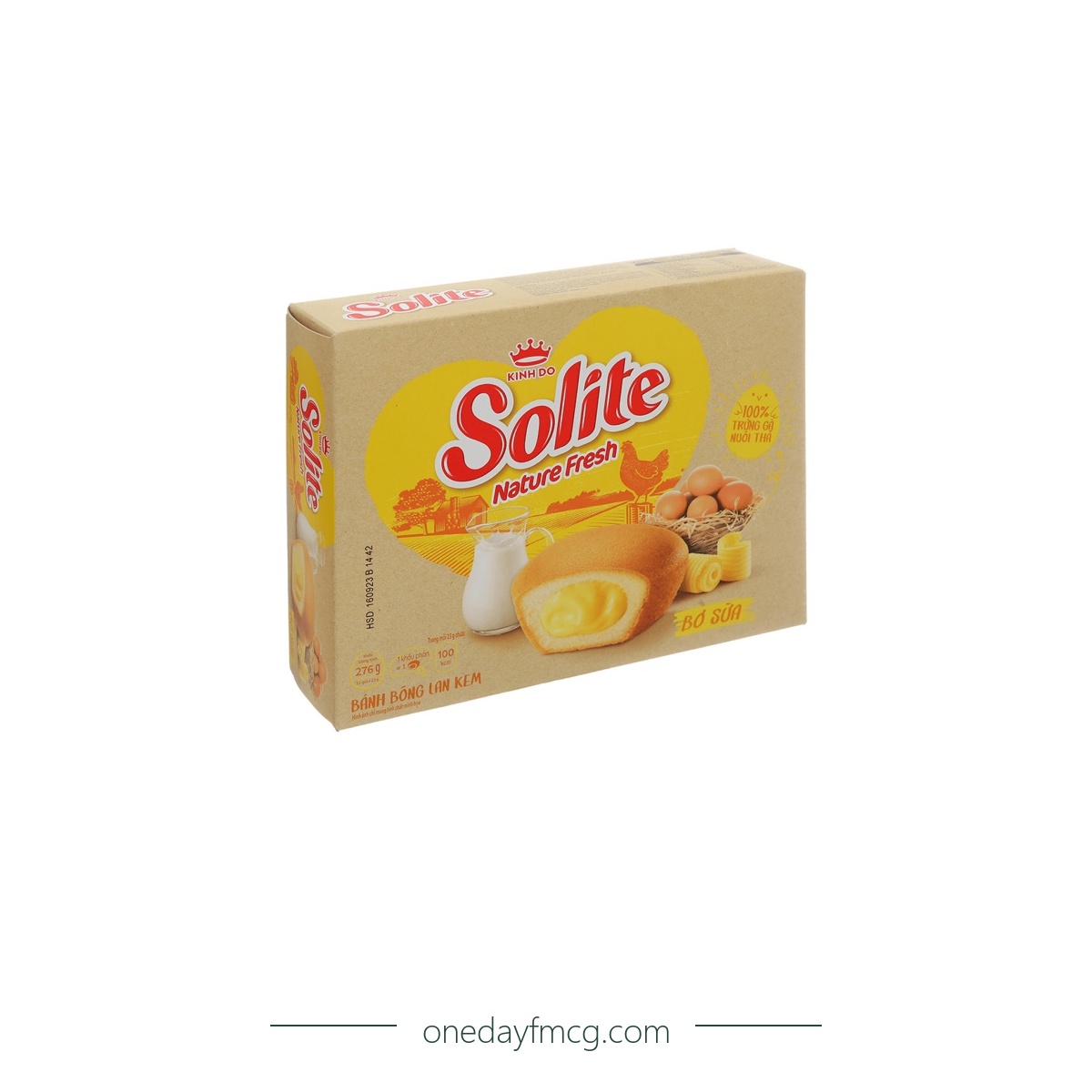 Solite Round Sponge Cake Milk & Butter Flavor 276g