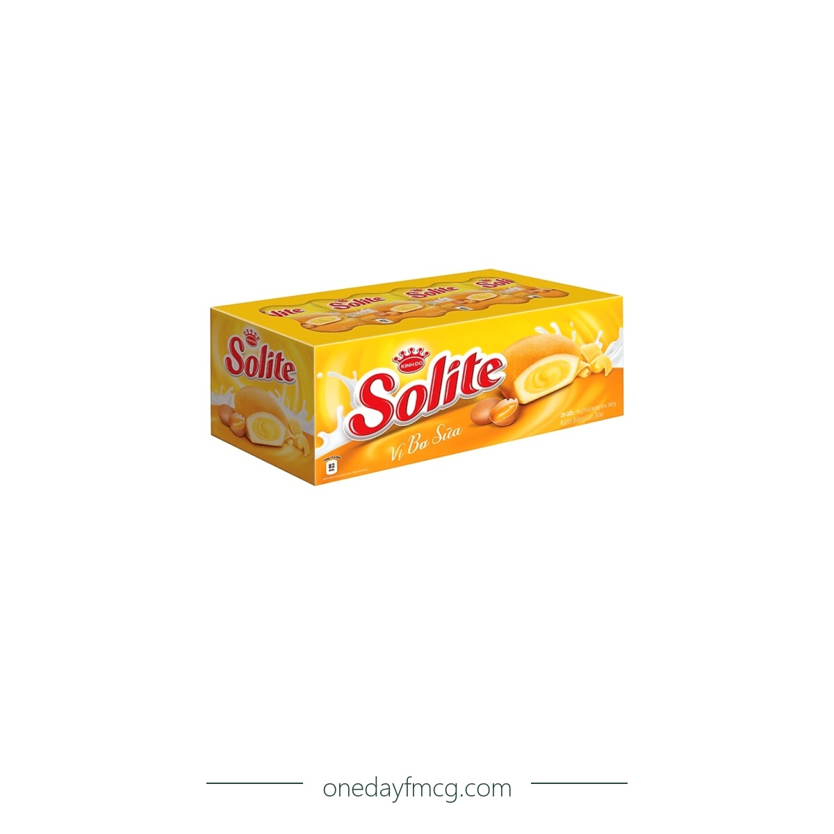 Solite Round Sponge Cake Milk & Butter Flavor 360g