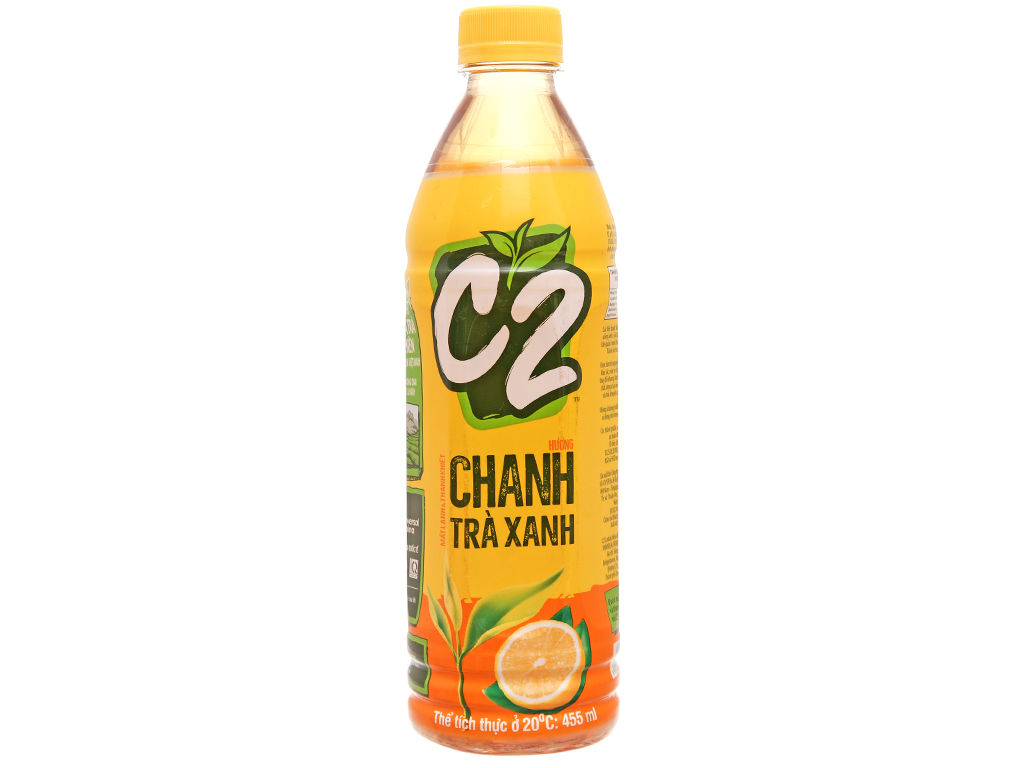 C2 Lemon Green Tea Juice Drink Bottle 455ml x24