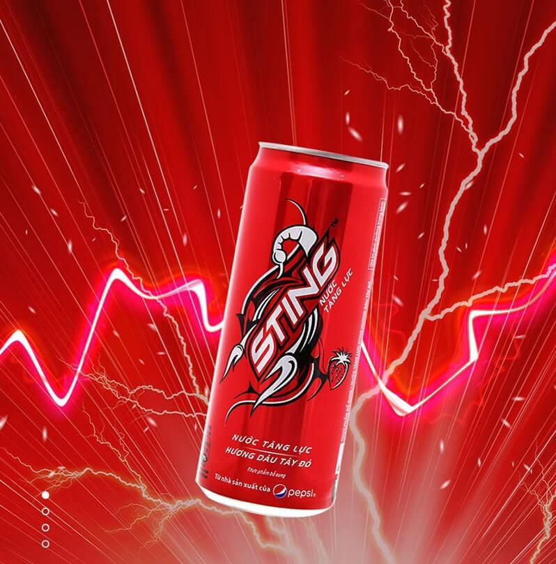 Sting Energy Drink Strawberry 320mL